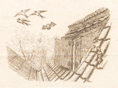 Illustration for "Fifty Fables for Children" by Hey by Martinus Rørbye