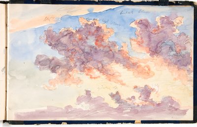 Cloud Study. A Sunset Sky by Martinus Rørbye