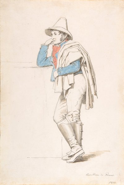 Study of a Roman Coachman by Martinus Rørbye