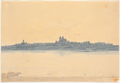 Viborg Seen from Asmild Klosterhave near Søndersø by Martinus Rørbye