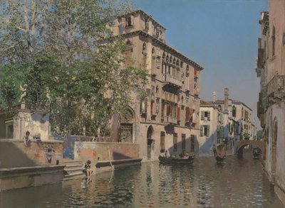 A Canal in Venice by Martín Rico y Ortega