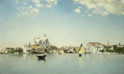 A View of Venice Looking Toward the Santa Maria Della Salute by Martín Rico y Ortega
