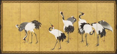 Cranes by Maruyama Okyo