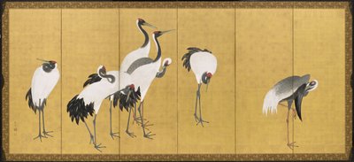 Cranes by Maruyama Okyo