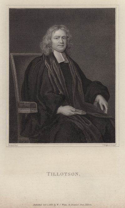John Tillotson, Archbishop of Canterbury by Mary (after) Beale