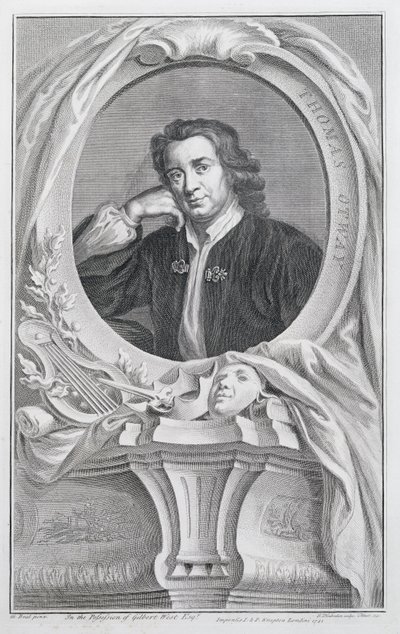 Thomas Otway, engraved by Jacobus Houbraken by Mary Beale