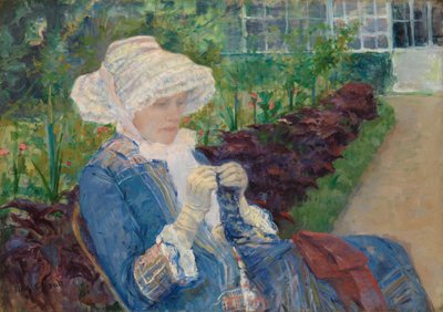 Lydia Crocheting in the Garden at Marly by Mary Cassatt