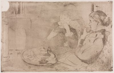 Lydia and Her Mother at Tea by Mary Cassatt