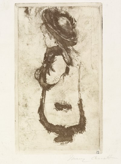 Mademoiselle Luguet in a Coat and Hat, c. 1883 by Mary Cassatt