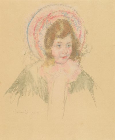 Sara Wearing a Bonnet and Coat, c. 1904-1906 by Mary Cassatt