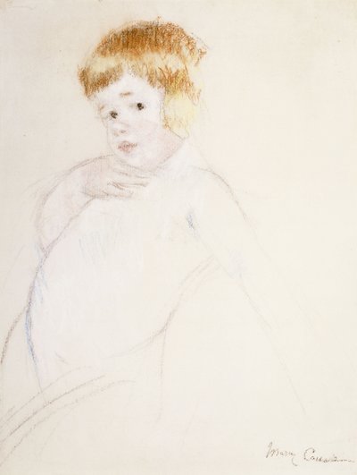 Study for the Baby for The Caress by Mary Cassatt