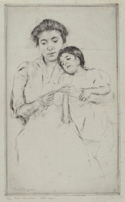 The Crocheting Lesson by Mary Cassatt