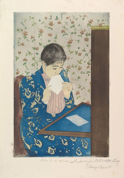 The Letter, 1890-91 by Mary Cassatt