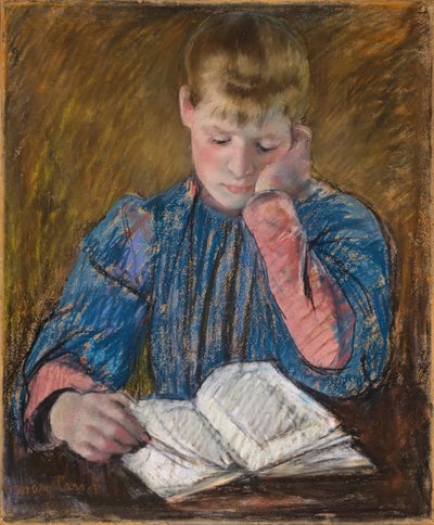 Young Girl Reading by Mary Cassatt