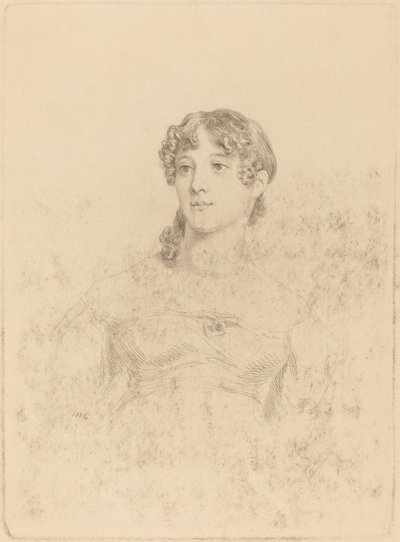 Lady Maria Hooker When Miss Turner at Age Seventeen by Mary Dawson Turner, after Thomas Phillips