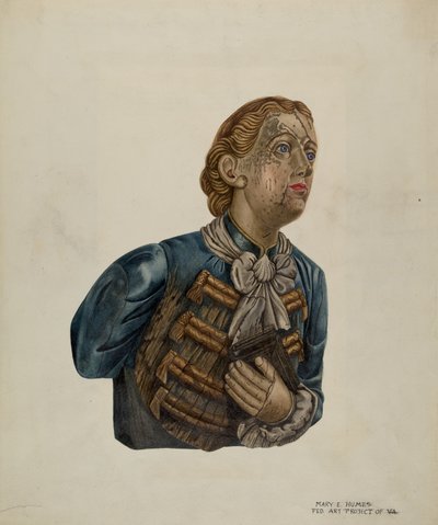 Figurehead from Bark George, c. 1939 by Mary E Humes