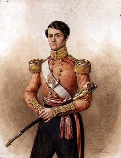 Portrait of Major Charles Hamilton Wake (d.1871) 34th Native Indian Infantry by Mary Ellen Best