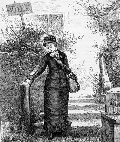 A Woman Looking at House for Let by Mary Ellen Edwards