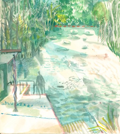 Ladies Pond, Hampstead Heath by Mary Kuper