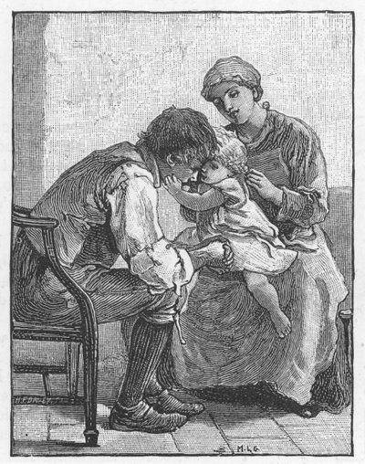Scene from Silas Marner by George Eliot by Mary L Gow