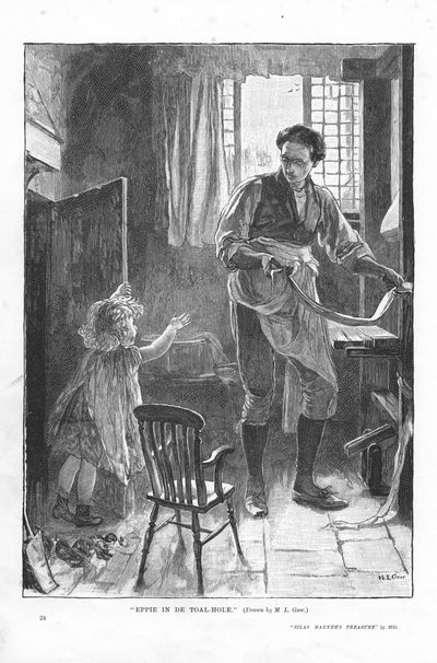 Scene from Silas Marner by George Eliot by Mary L Gow