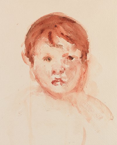 Head of Child by Mary Stevenson Cassatt