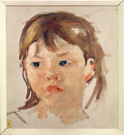 Head of a Young Girl by Mary Stevenson Cassatt