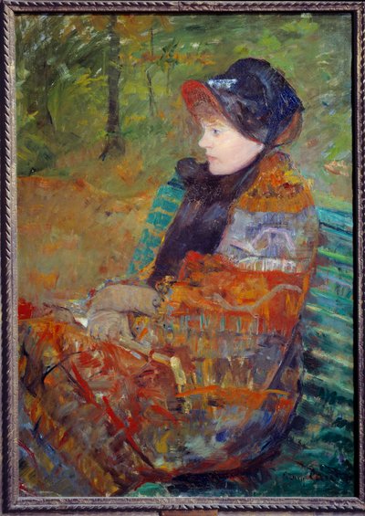 Portrait of Mademoiselle C Lydia Cassatt, Sister of the Artist by Mary Cassatt, 1880 by Mary Stevenson Cassatt