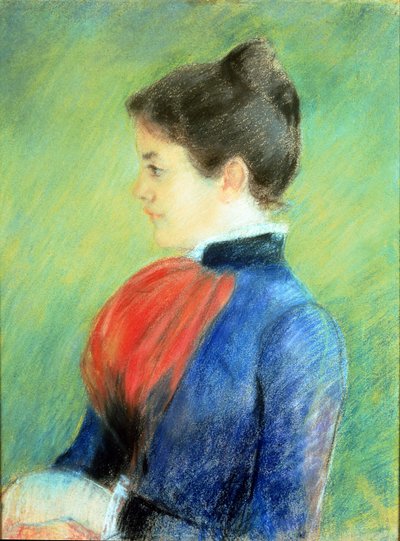 Profile of a Woman Wearing a Jabot by Mary Stevenson Cassatt