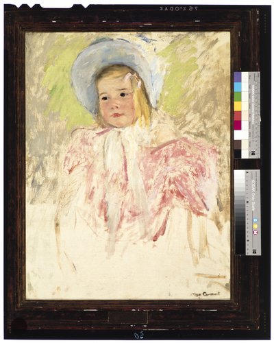 Simone in a Blue Bonnet (No. 1), c.1903 by Mary Stevenson Cassatt