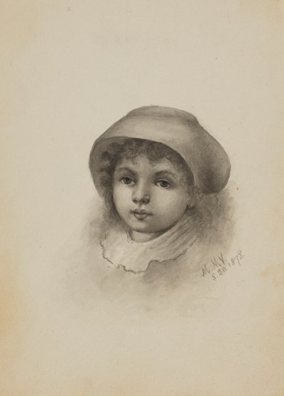 Untitled (Head of a Child with Hat) by Mary Vaux Walcott