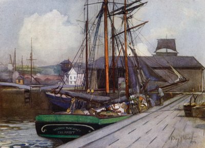 Entrance to Clyde and Forth Canal, Bowling by Mary Young Hunter