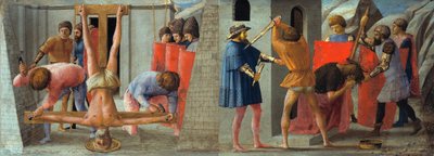 The Crucifixion of the Apostle Peter and The Beheading of John the Baptist by Masaccio