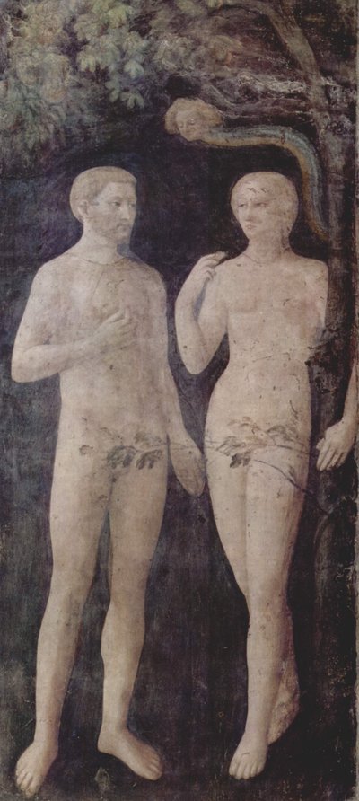 Adam and Eve by Masolino da Panicale