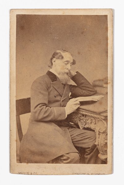 Carte-de-visite of Charles Dickens by Mason and Co.