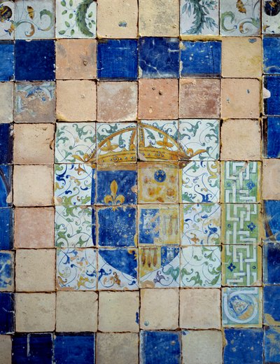 Ceramic Tiles of the Pavement of the Chateau d