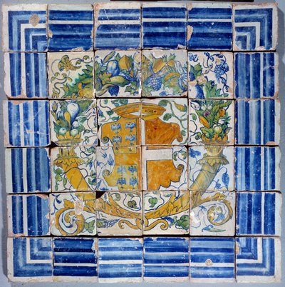 Pavement with Arms of Madeleine de Savoie by Masseot Abaquesne