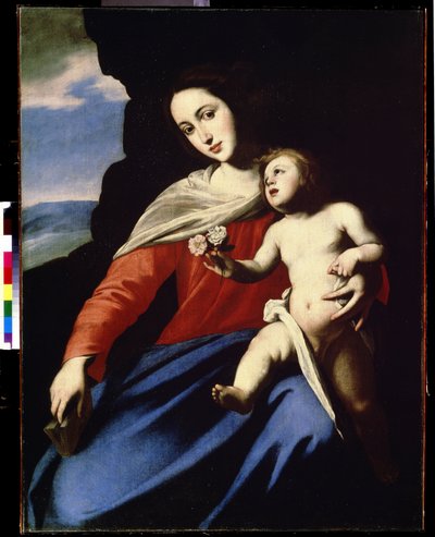 Virgin and Child. Painting by Massimo Stanzione by Massimo Stanzione