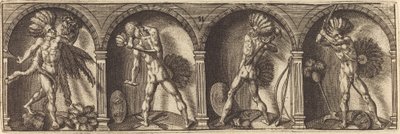Various Portraits and Figures XI by Master AD