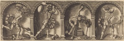 Various Portraits and Figures X by Master AD