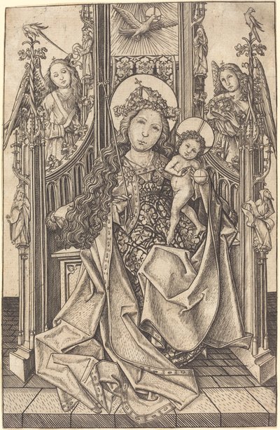 Madonna and Child Enthroned by Master E.S.