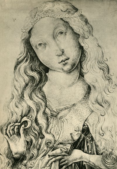 Portrait of a Woman with a Ring, St Catherine by Master ES