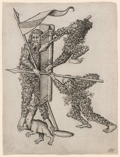 The Letter "K" by Master E.S.