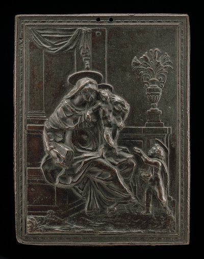 Madonna and Child with Saint John the Baptist by Master F.D.