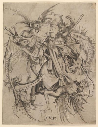 Saint Anthony Tormented by Demons by Master FVB