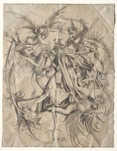 St. Anthony Tormented by the Devils by Master FVB