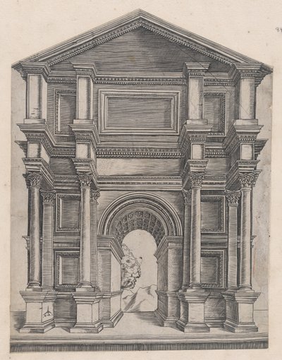 Speculum Romanae Magnificentiae: Arch by Master GA with the Caltrop by Master GA