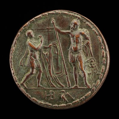 A Messenger Brings Hercules the Shirt of Nessus [reverse] by Master HB