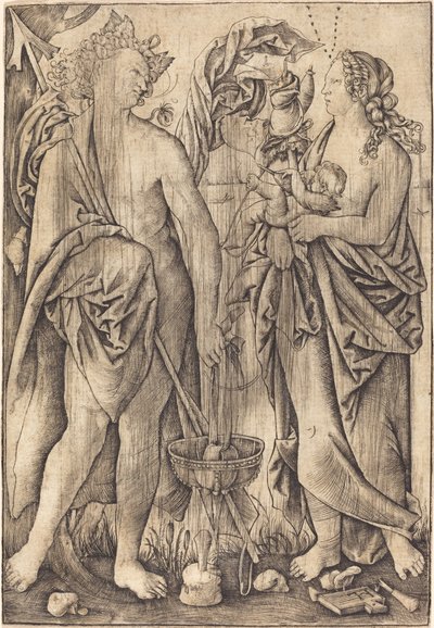 Mars and Venus (Mercury and Venus?) by Master H.L.