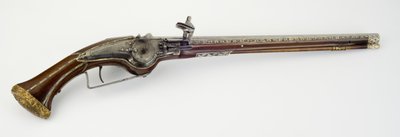 One of Pair of Wheel-Lock Holster Pistols, c.1650 by Master H. W.